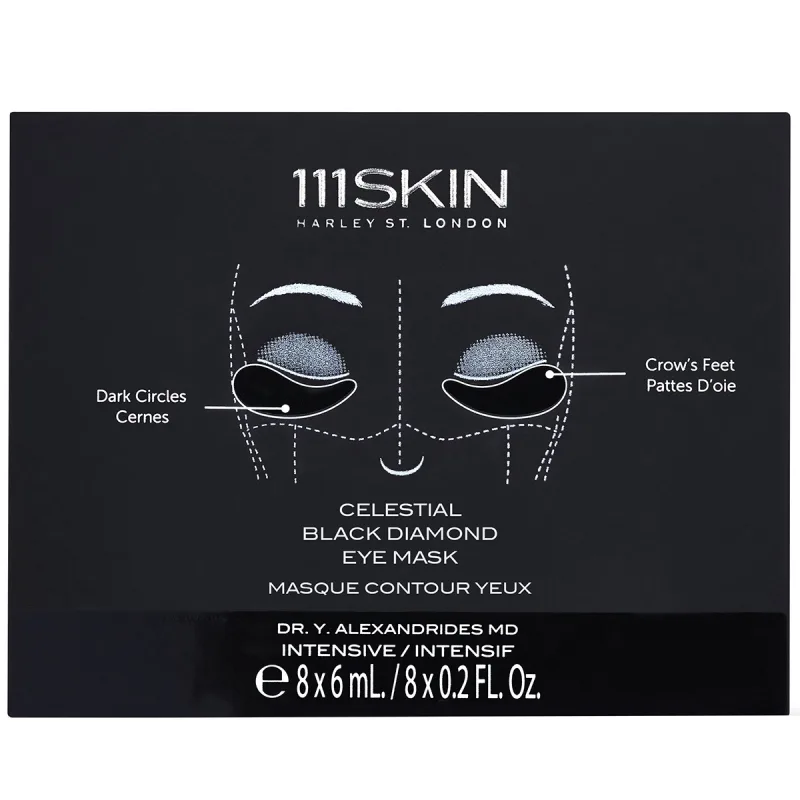 111Skin Celestial Black Diamond Eye Mask Box (8 x 6 ml)