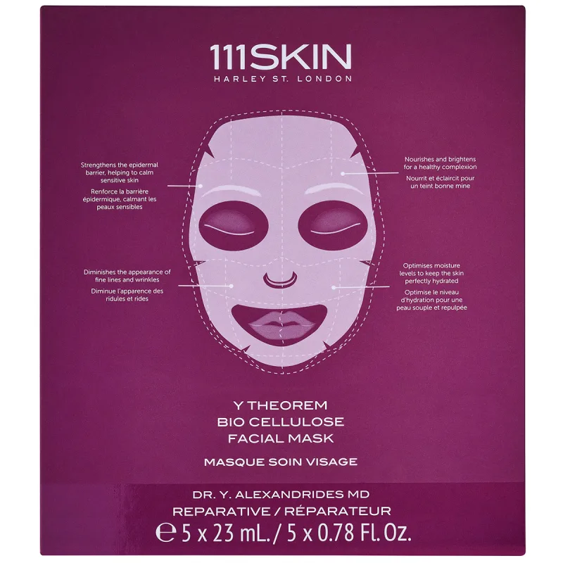 111Skin Y Theorem Bio cellulose Facial Mask Box (5 x 23 ml)