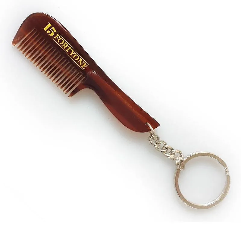 Pocket Moustache Comb With Keyring