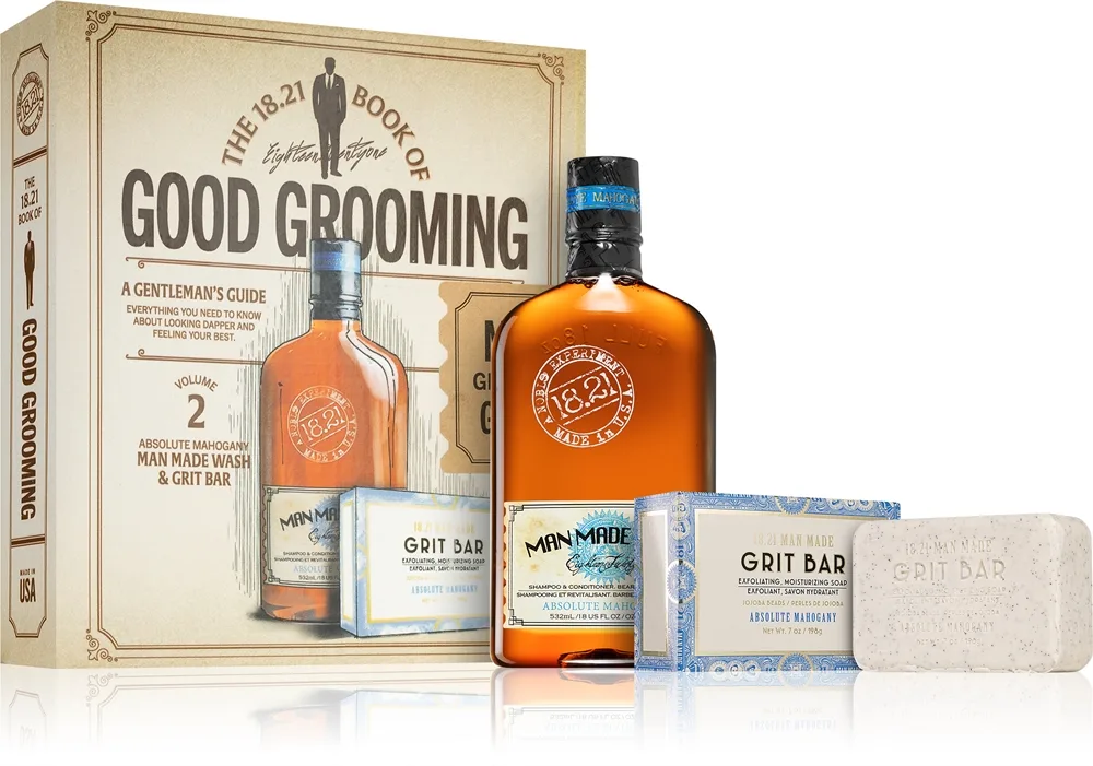 18.21 Man Made Book of Good Grooming Volume 2 Presentförpackning för män
