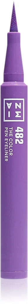 3INA The Color Pen Eyeliner Mini Eyeliner Pen Skygge 482 - Purple 0.6 ml