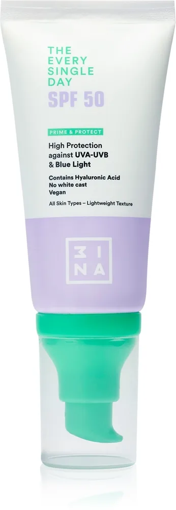 3INA The Every Single Day SPF 50 Beskyttende dagcreme SPF 50 15 ml