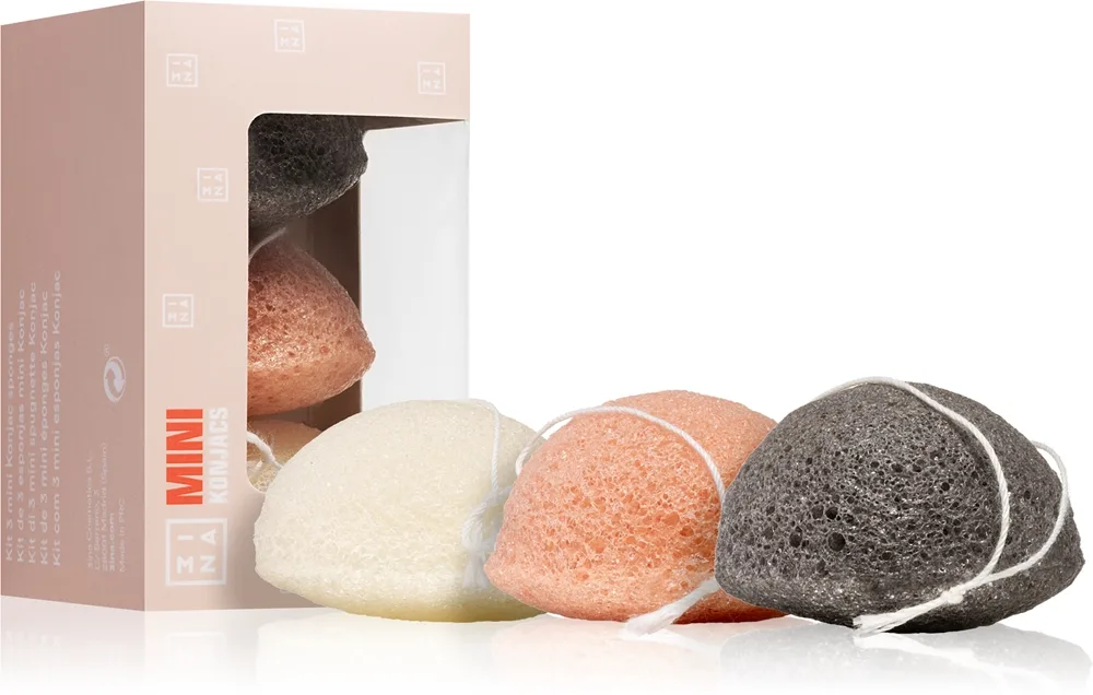 3INA Tools The Mini Konjacs Mild exfolierande svamp 3 st.