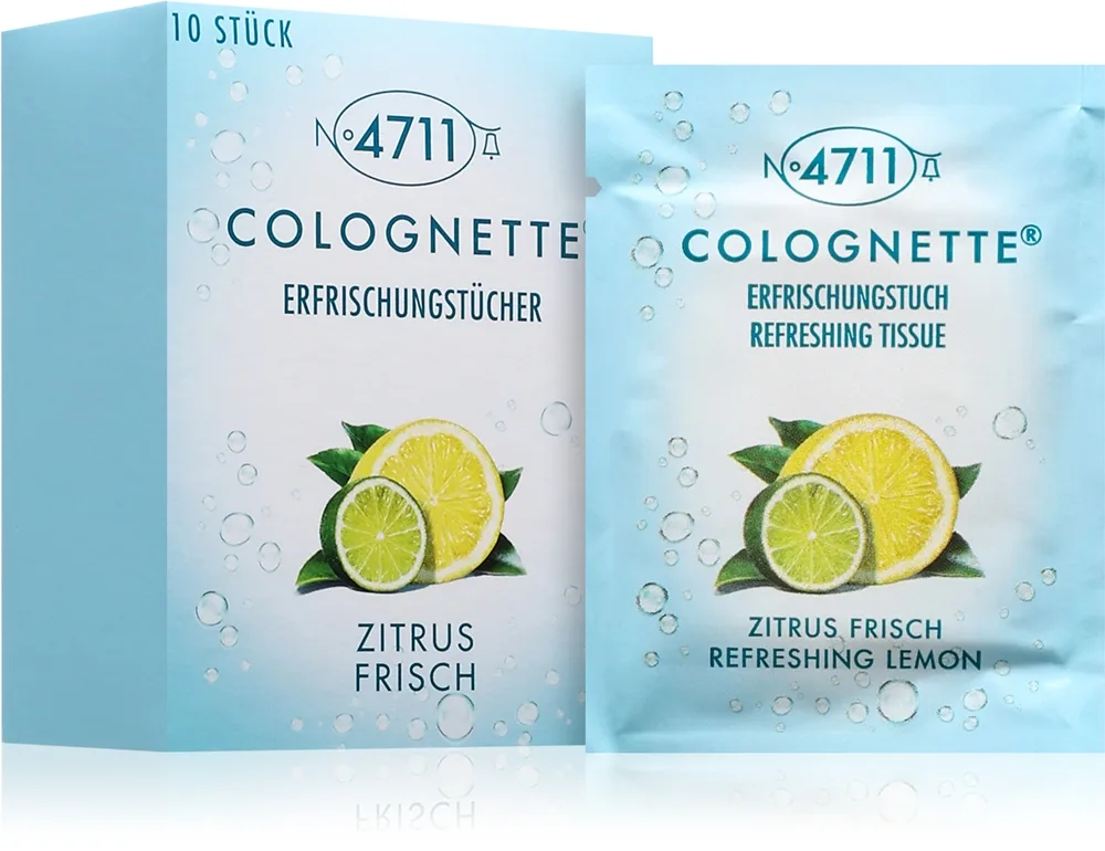 4711 Colognette Wipes Uppfriskande våtservetter Unisex 10 st.