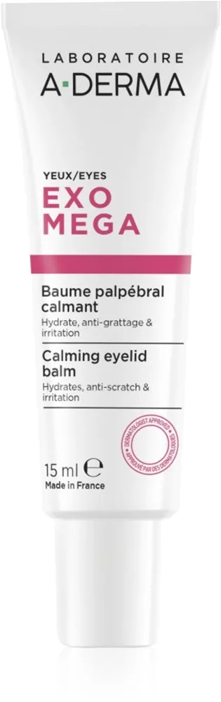 A-Derma Exomega Calming Eyelid Balm Lindrande kräm för ögonen 15 ml