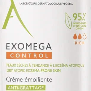 A-Derma Exomega Control Emollient Cream Kroppskräm För mycket torr känslig och atopisk hud 400 ml