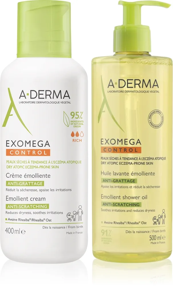 A-Derma Exomega setti kuivalle ja atooppiselle iholle