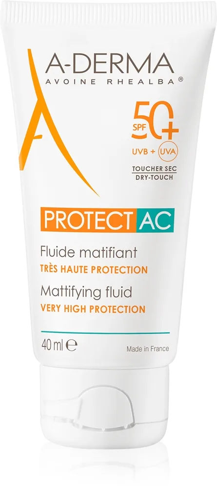 A-Derma Protect AC Mattifying Fluid Matterende væske SPF 50+ 40 ml