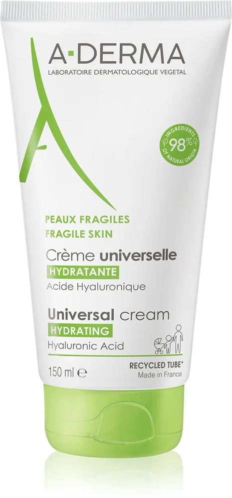A-Derma Universal Cream Universalkräm med hyaluronsyra 150 ml
