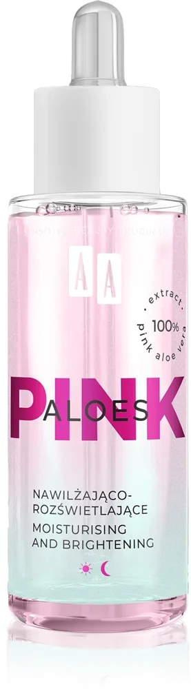 AA Cosmetics Aloe Pink Intensivt återfuktande serum Med aloe vera 30 ml