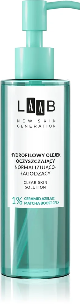 AA Cosmetics LAAB Clear Skin Solution rauhoittava puhdistusöljy rasvoittuvalle ja sekaiholle 200 ml