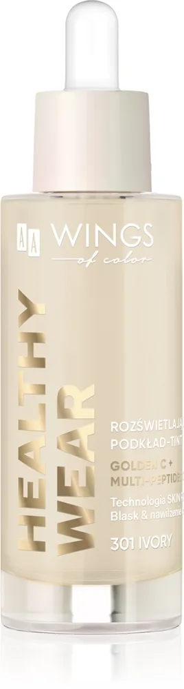 AA Wings of Color Healthy Wear Radiant Foundation Lystergivande fuktgivande smink Skugga 302 Vanilla 30 ml