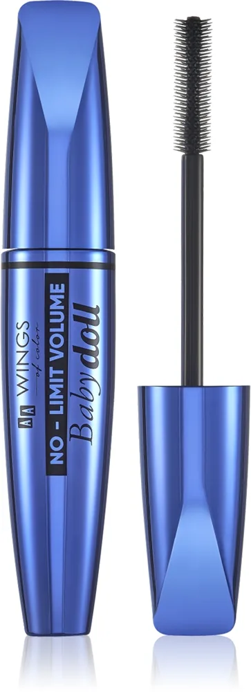 AA Wings of Color No Limit Volume Baby Doll Maskara med effekten av lösögonfransar 6 g