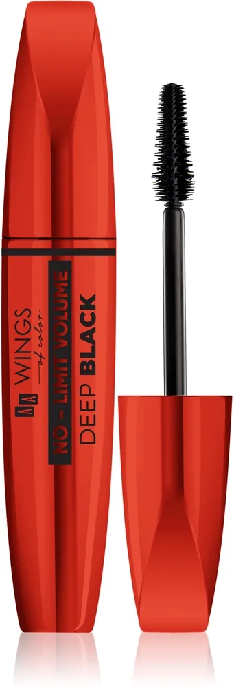 AA Wings of Color No Limit Volume Deep Black Ekstra volumengivende mascara 6 g