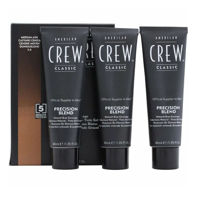 American Crew Precision Blend - Medium Ash 5-6 3x40ml 40 ml 3 stk.