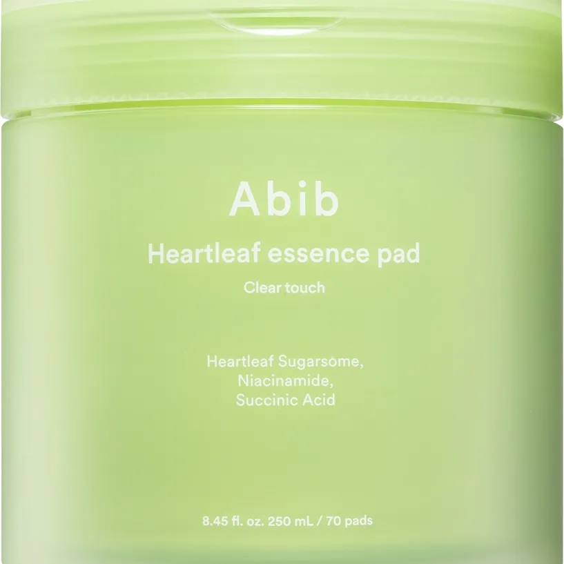 Abib Heartleaf Clear Touch Essence Pad lugnande kuddar med återfuktande effekt 70 st.