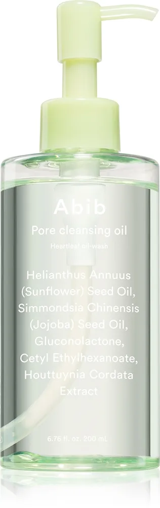 Abib Heartleaf Pore Cleansing Oil-wash hellävarainen puhdistusöljy rauhoittava vaikutus 200 ml