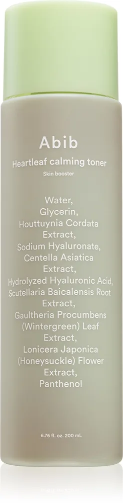 Abib Heartleaf Skin Booster Calming Toner Fuktgivande hudtoner med lugnande egenskaper 200 ml