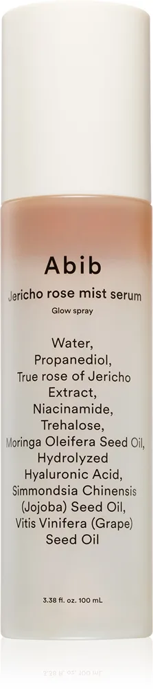 Abib Jericho Rose Mist Serum Glow Spray kirkastava kasvoseerumi suihkeena 100 ml