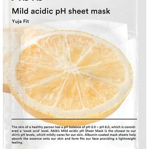 Abib Mild Acidic Ph Sheet Mask Yuja Fit 10-Pack 30 g