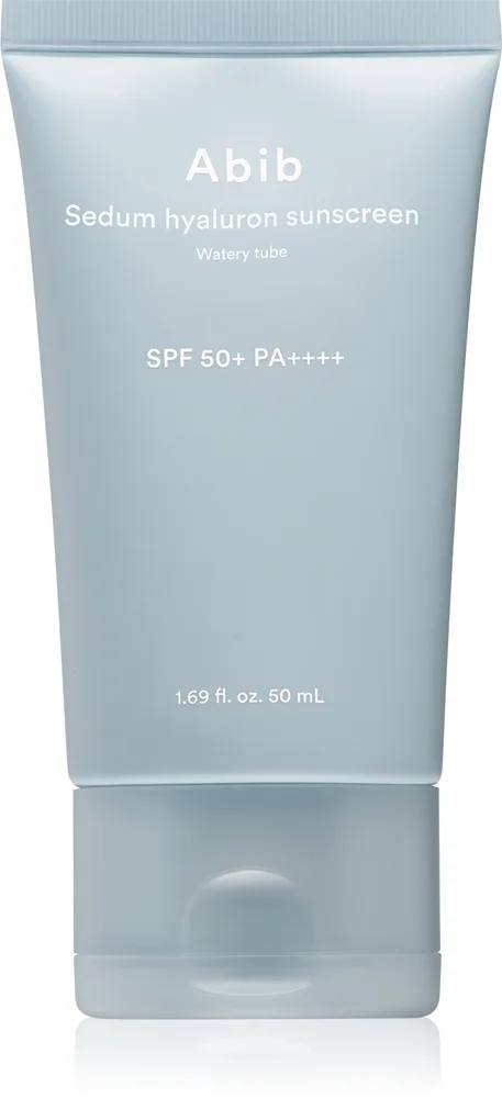 Abib Sedum Hyaluron Watery Tube Sunscreen Sonnencreme fürs Gesicht mit beruhigender Wirkung SPF 50+ 50 ml