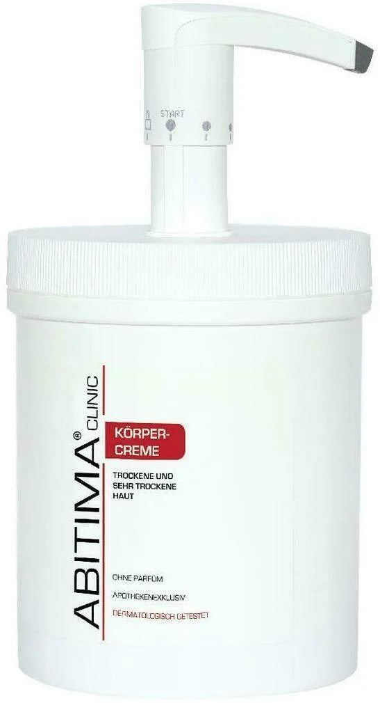 Abitima Clinic Körpercreme Mit Dosierspender 1000 ml Creme - Bei trockener Haut