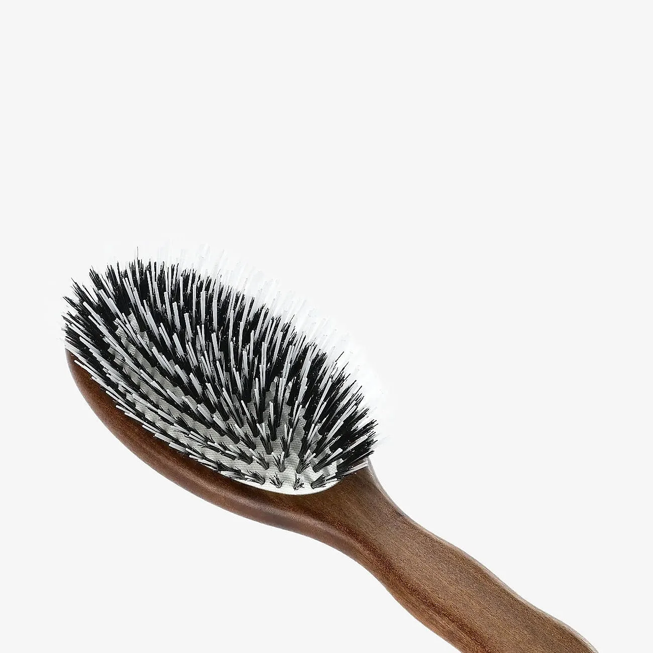 Acca Kappa Hair Extension - Oval Brush - Kotibeᄡ Wood - 100% Boar Bristles & Twin Nylon Mon - Brown - ONE SIZE