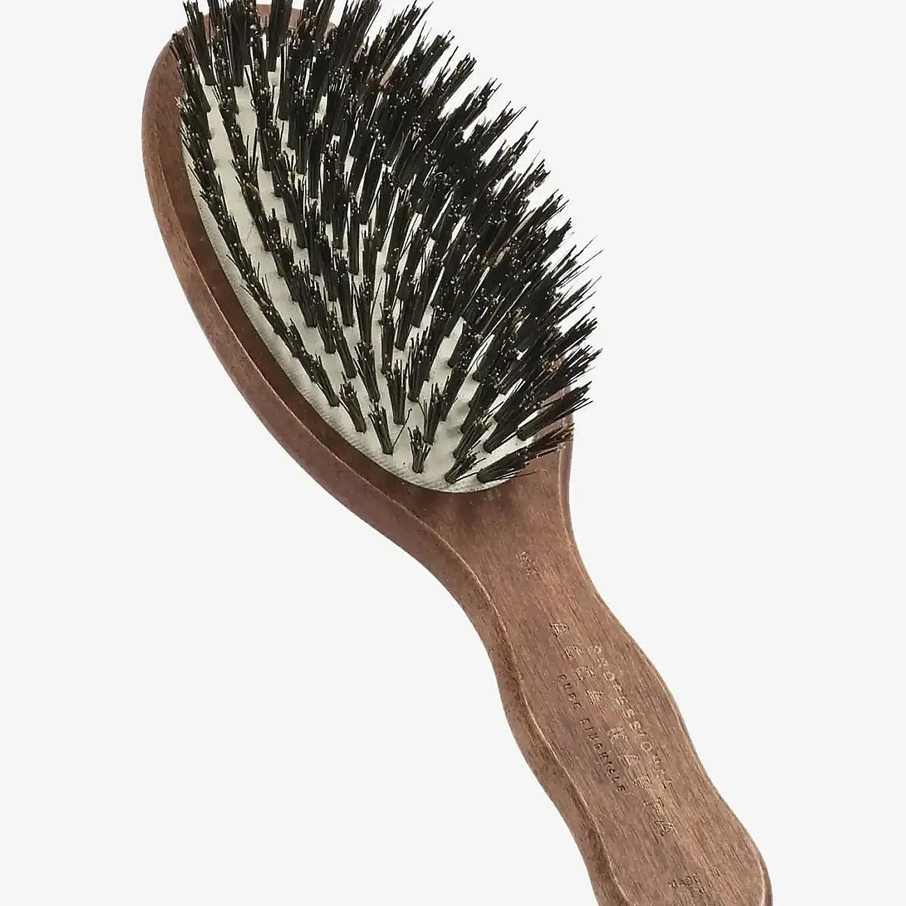 Acca Kappa Mini Oval Brush - Kotibeᄡ Wood - 100% Boar Bristles - Brown - ONE SIZE