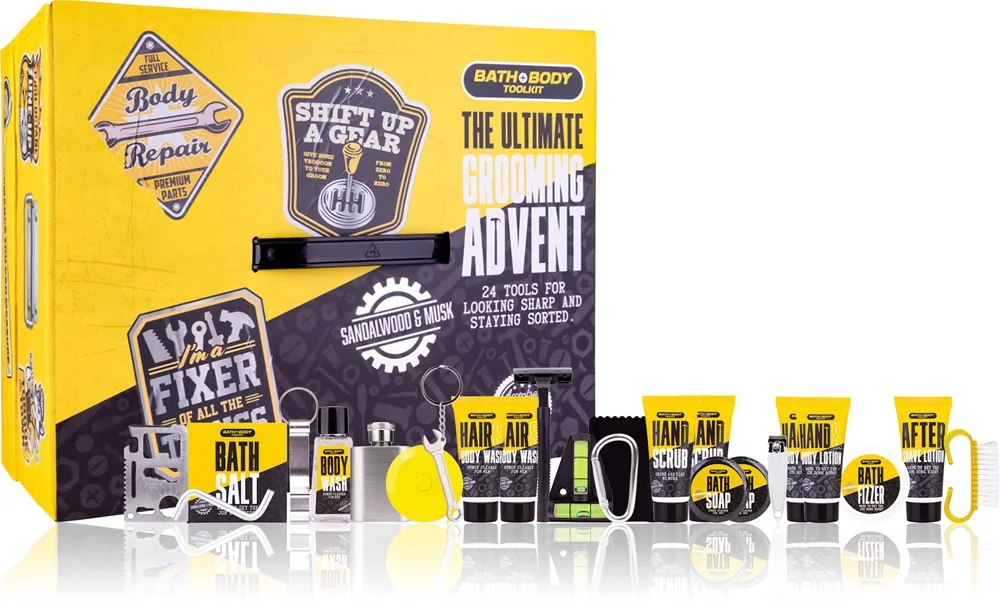 Accentra 24 Advent Calendar Bath & Body Toolkit Adventskalender für Herren 1 St.