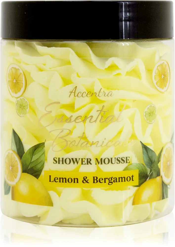 Accentra Essential Botanicals Shower Mousse Bruseskum Aroma Lemon & Bergamot 200 g