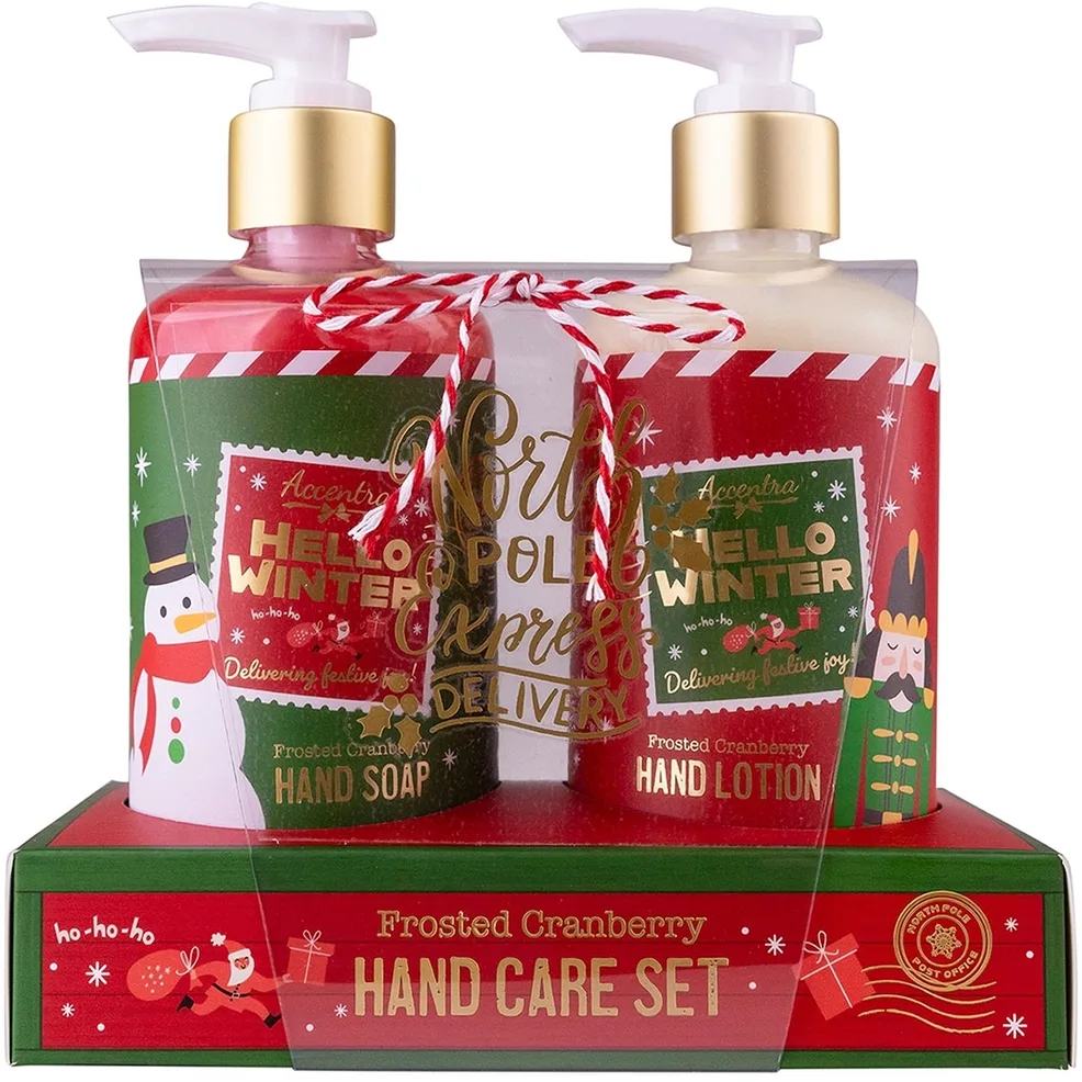 Accentra Hello Winter Frosted Cranberry julklappsset för händer doft Frosted Cranberry