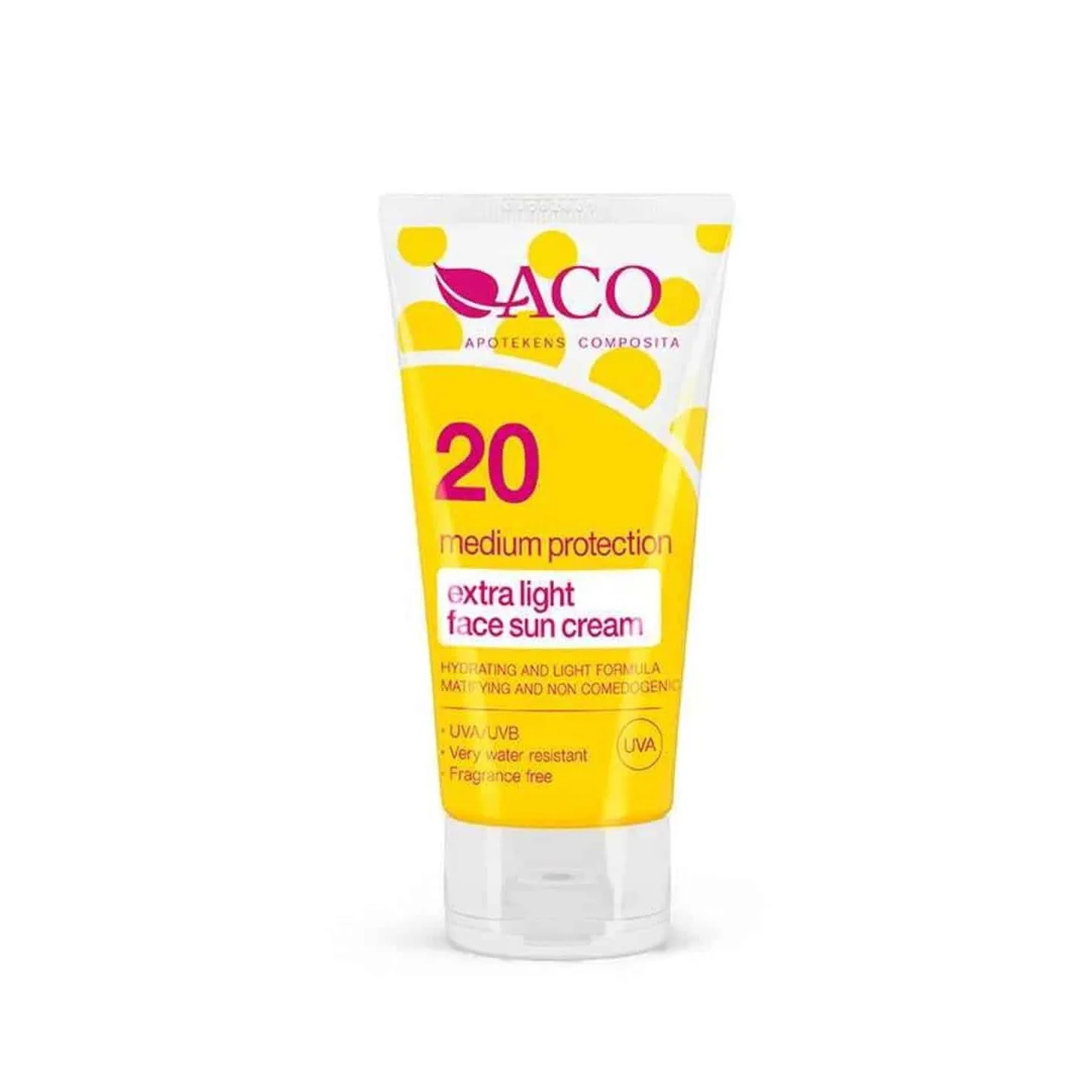 ACO Extra Light Face Sun Cream Spf 20 50ml