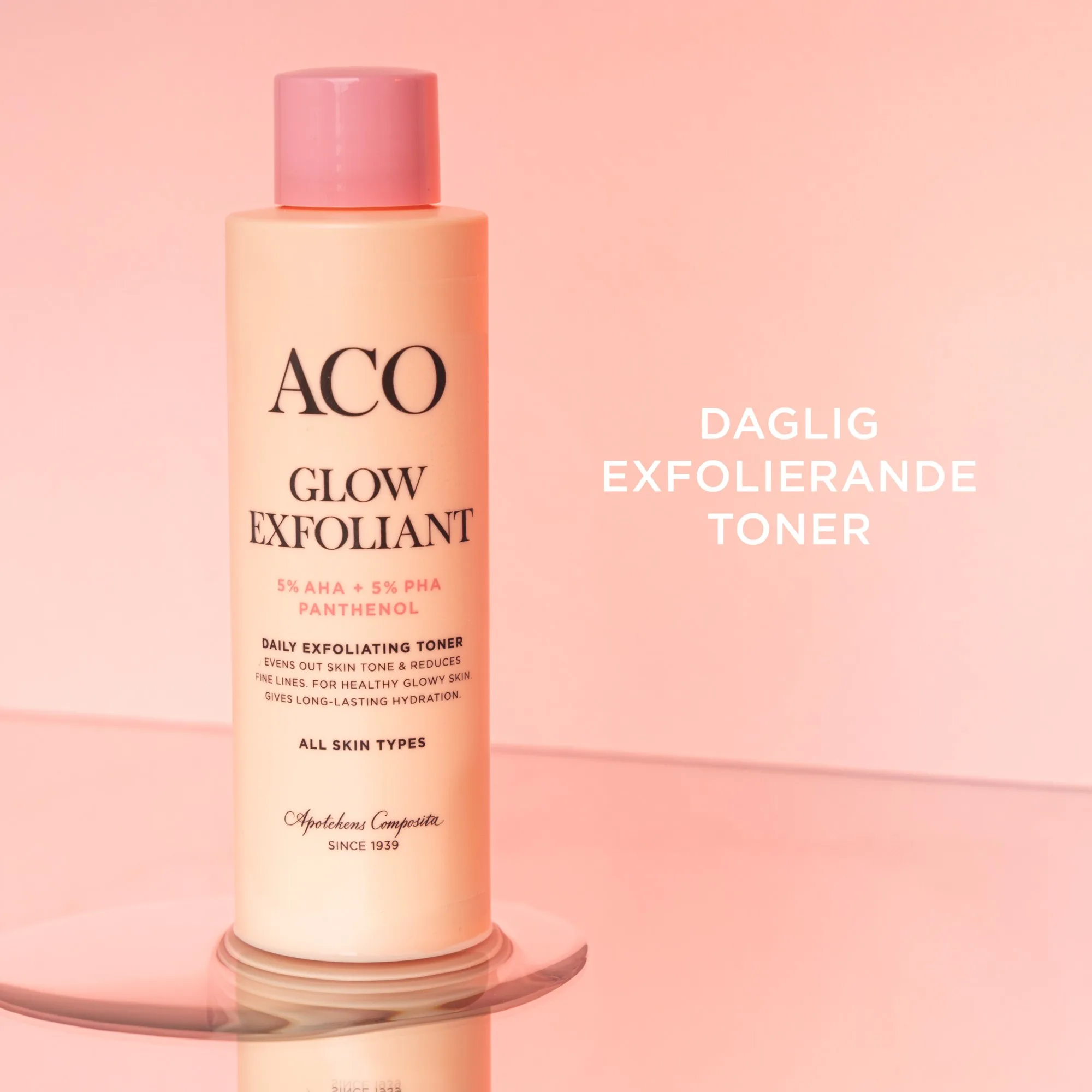 ACO Face Glow Exfoliant Toner Oparfymerad 150 ml