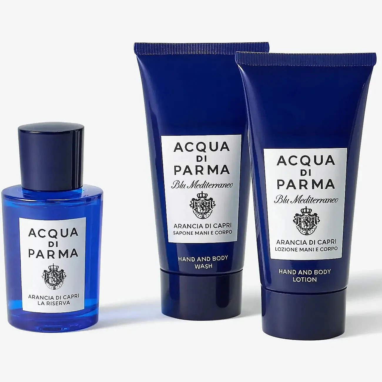 Acqua Di Parma Blu Mediterraneo Holiday Collection Gavesett Arancia Di Capri La Riserva
