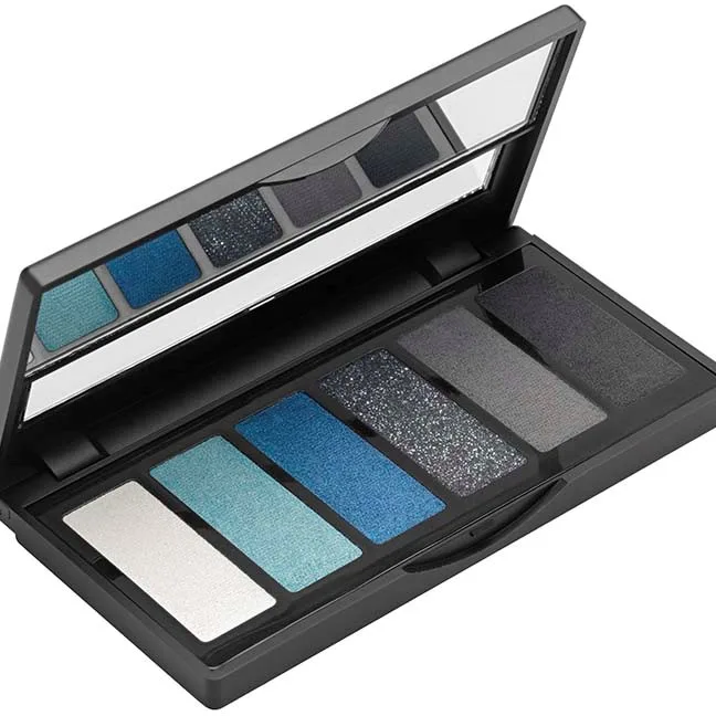 Aden Eyeshadow Palette 6 shades Black/Blue 01