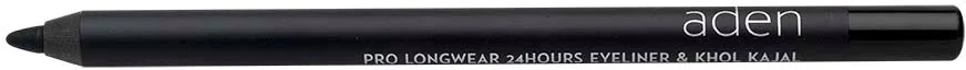 Aden STAY 24Hours Pro Longwear Eyeliner BLACK Kohl 24-hour