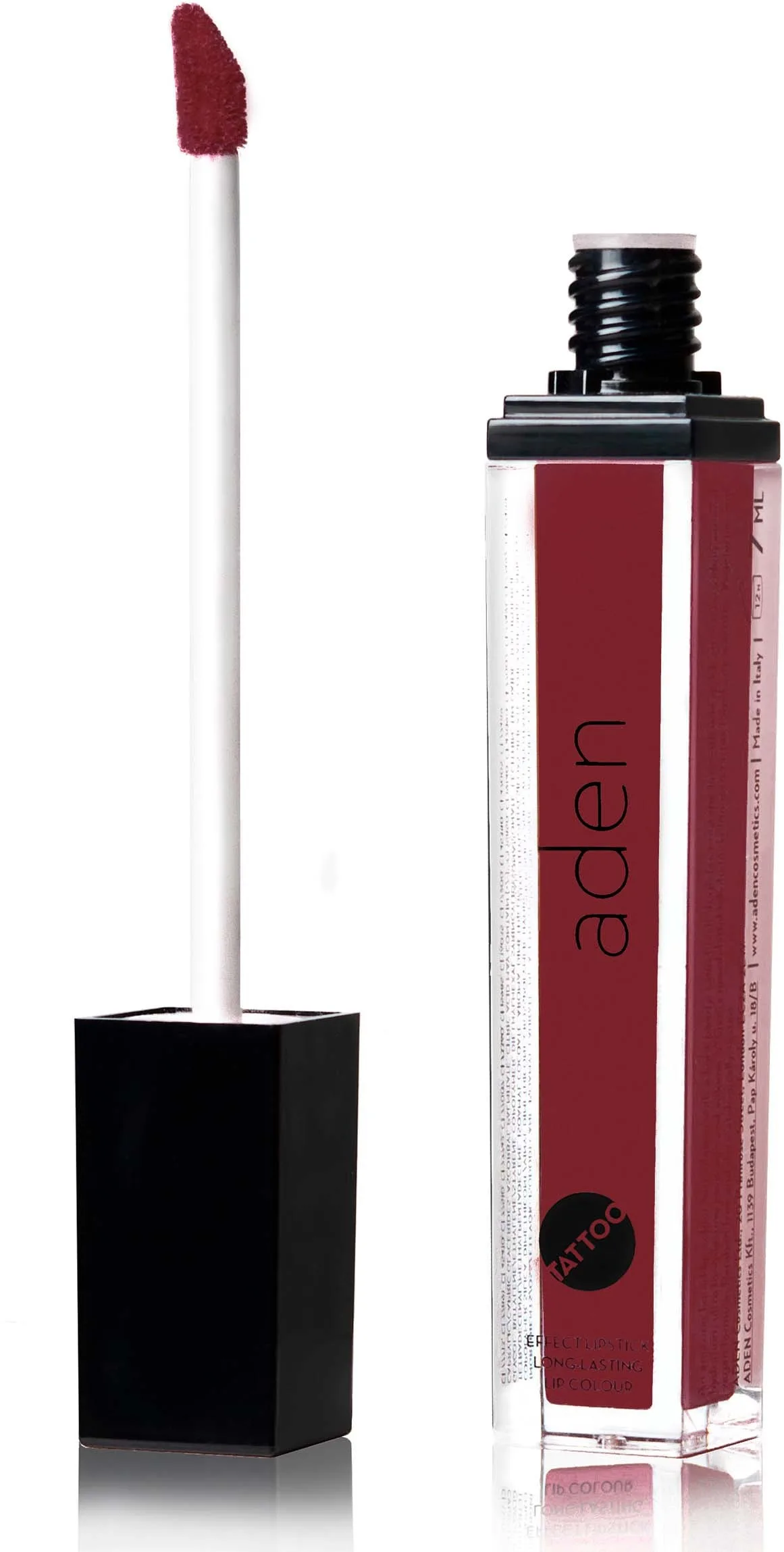 Aden Tattoo Effect Lipstick Deep Cranberry 08