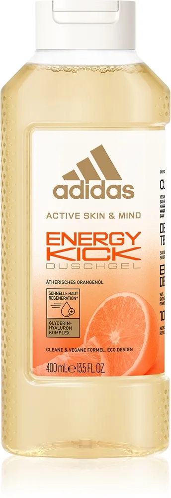 Adidas Energy Kick virkistävä suihkugeeli 400 ml