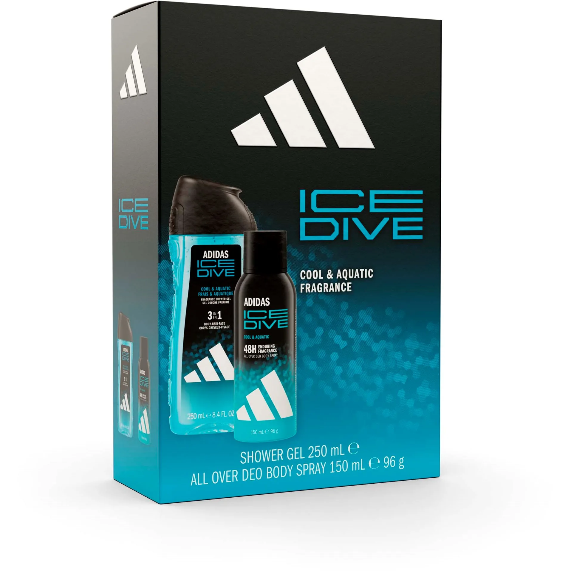 Adidas Gift Set Ice Dive Shower Gel 250 ml + Deo Body Spray 150 ml