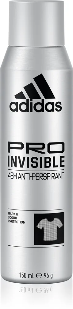 Adidas Pro Invisible Mot-vita-fläckar antiperspirant för män 150 ml