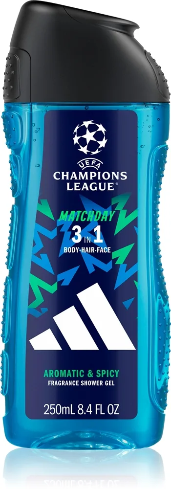 Adidas UEFA Champions League Matchday parfymerad duschgel för män 250 ml