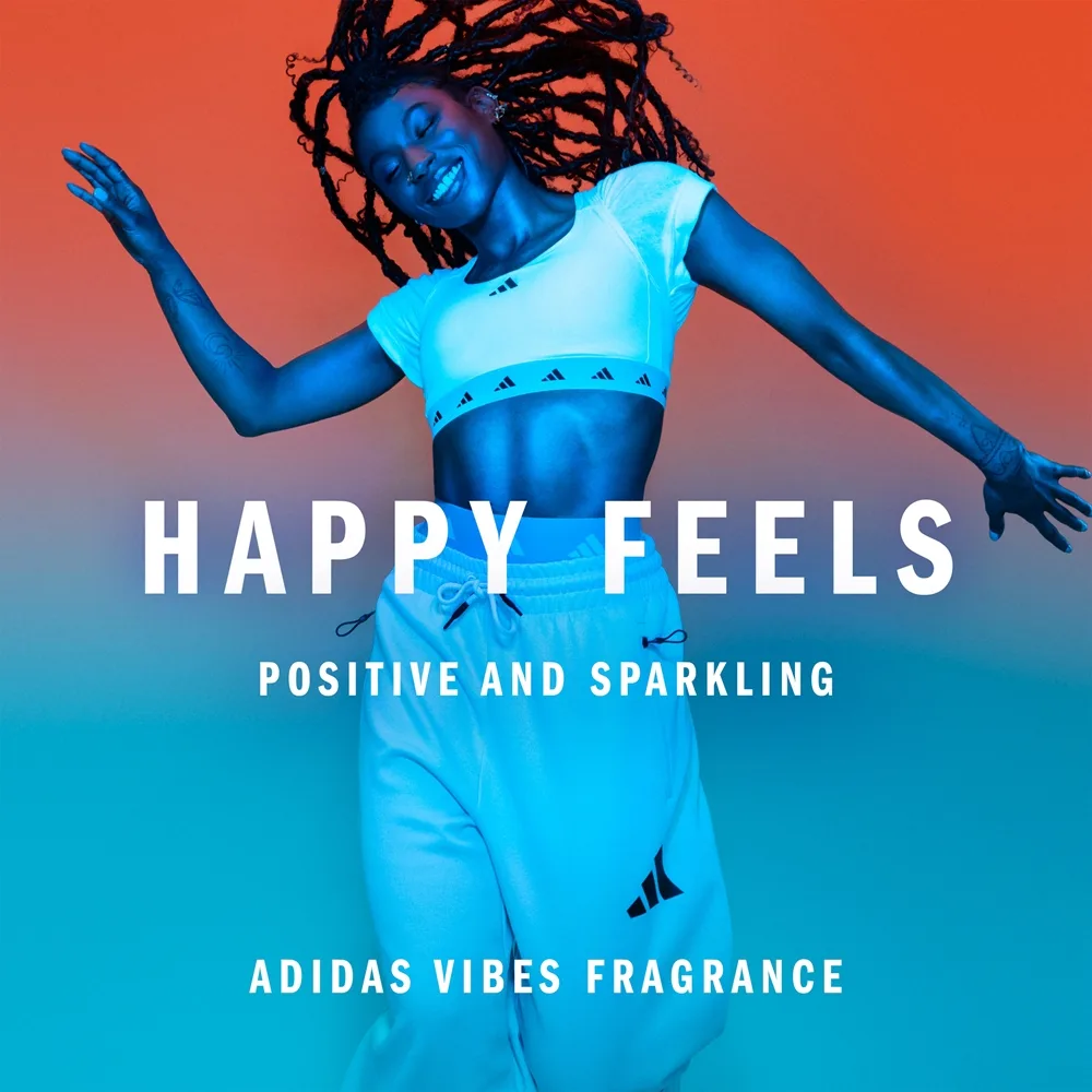 Adidas Vibes Happy Feels hajustettu vartalosuihke unisex 150 ml
