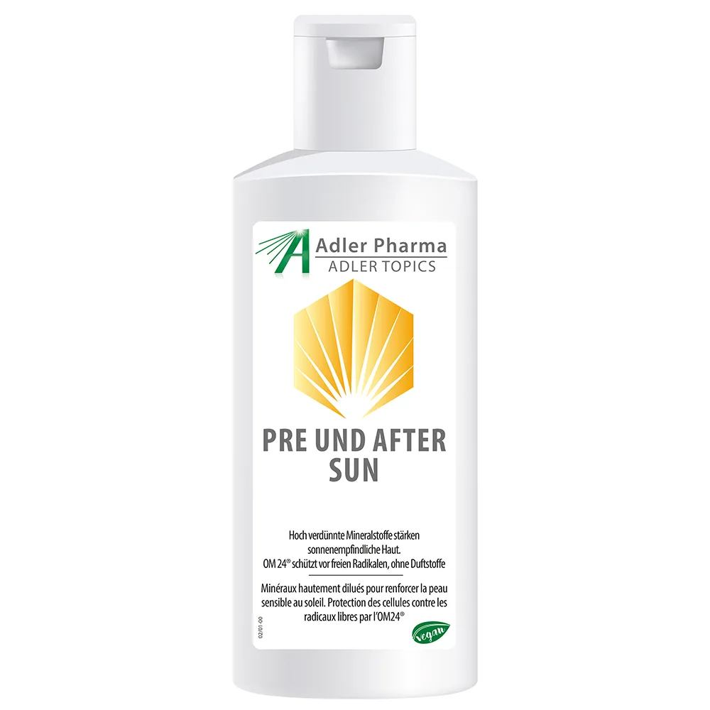 PRE UND AFTER SUN MIT ALOE VERA UND OM24 200 ml Gel