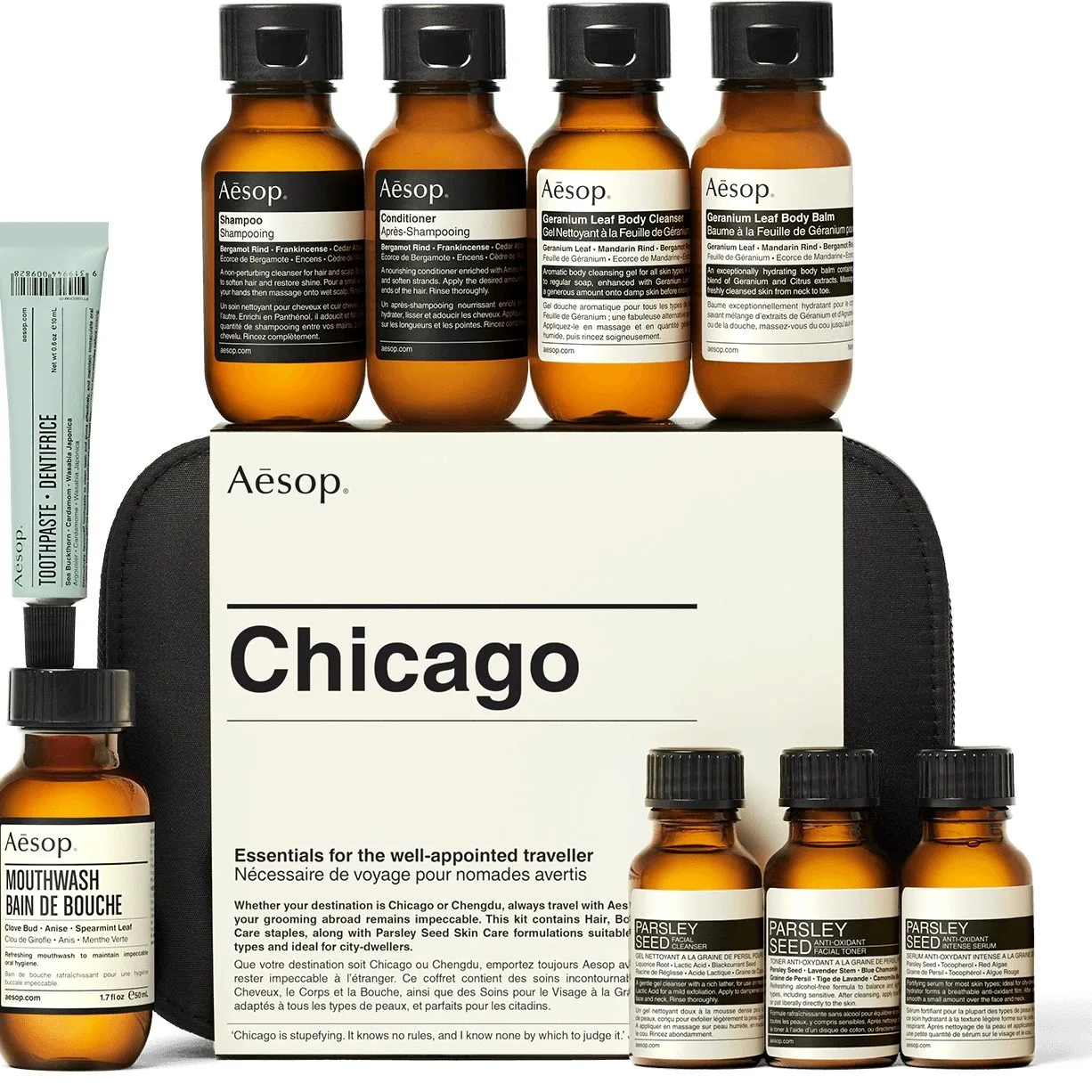 Aesop Chicago City kit