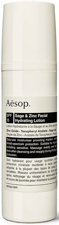 Aesop Sage & Zinc Facial Hydrating Lotion SPF15 50 ml