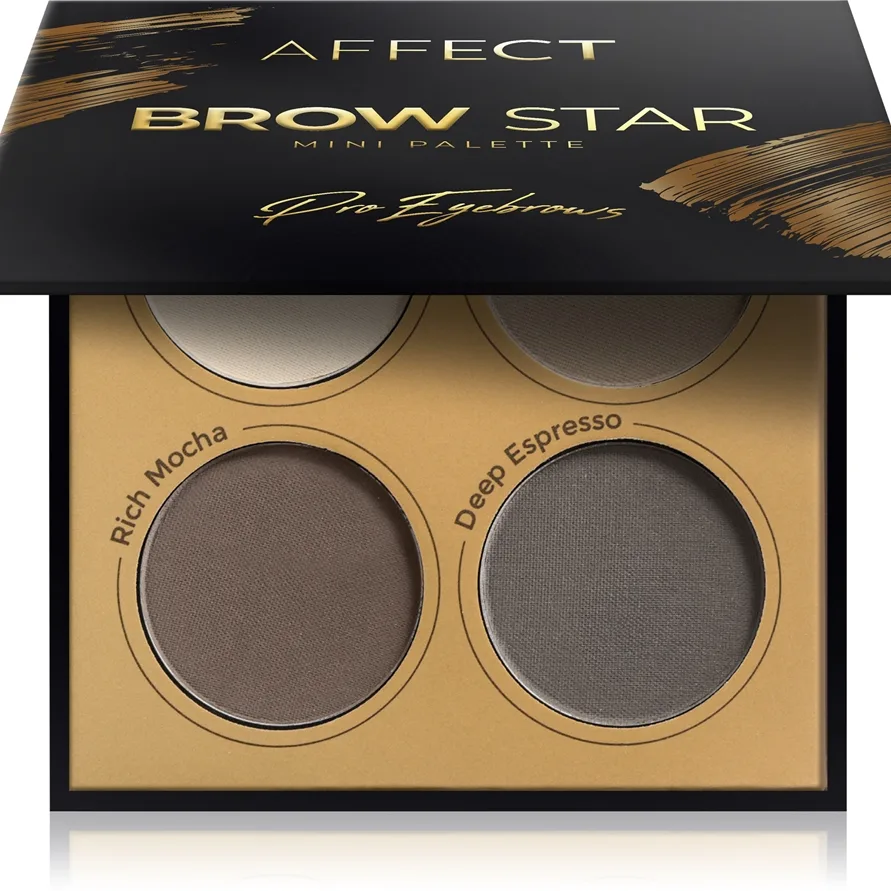 Affect Brow Star Palette mit pudrigen Augenbrauenschatten 4x2 g