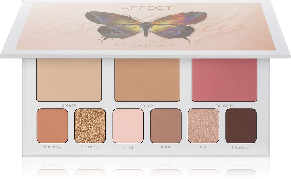 Affect Butterfly Makeup Palette Lidschatten & Kontourpalette für das Gesicht 30,2 g