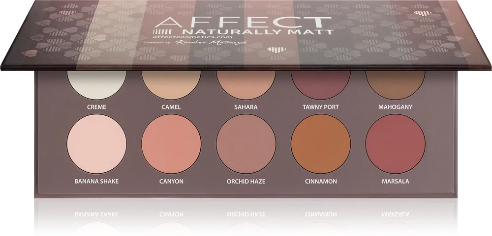 Affect Naturally Matt Lidschattenpalette 10x2 g
