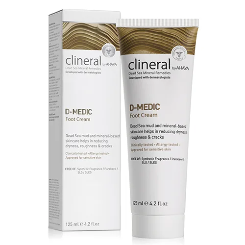 Ahava CLINERAL D-MEDIC Foot Cream 125 ml.