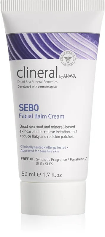 AHAVA Clineral SEBO rauhoittava ja ravitseva kasvovoide kosteuttava vaikutus 50 ml